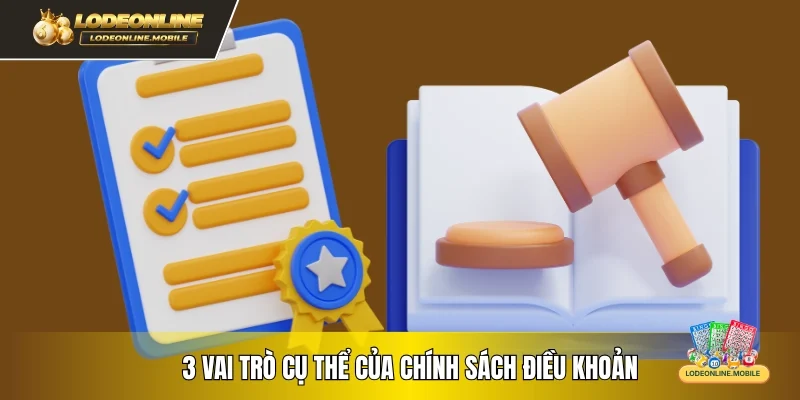 3 vai trò cụ thể của chính sách điều khoản