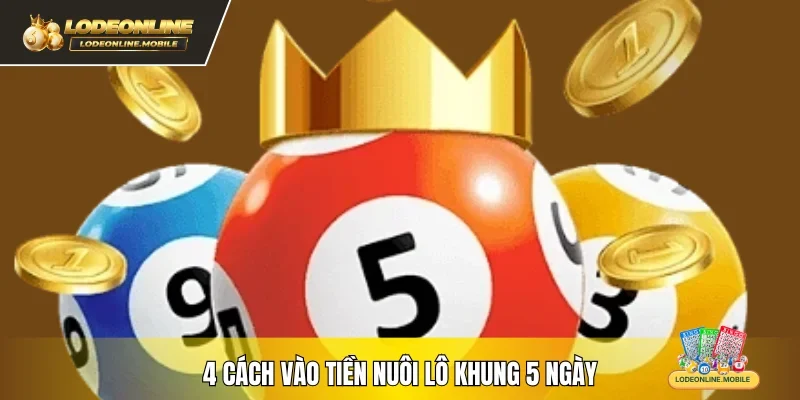 4 cách vào tiền nuôi lô khung 5 ngày