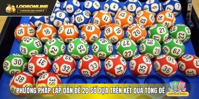 Phương pháp lập dàn đề 20 số dựa trên kết quả tổng đề