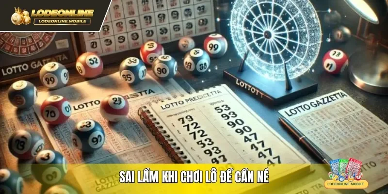 Sai lầm khi chơi lô đề cần né